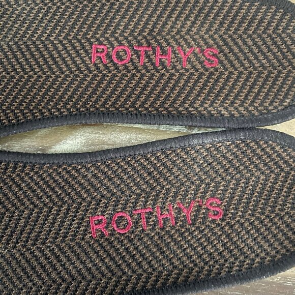 Rothys Womens Casual Knit Slip On Sneaker Size 9.5 Comfort Travel Minimalist - Picture 8 of 11